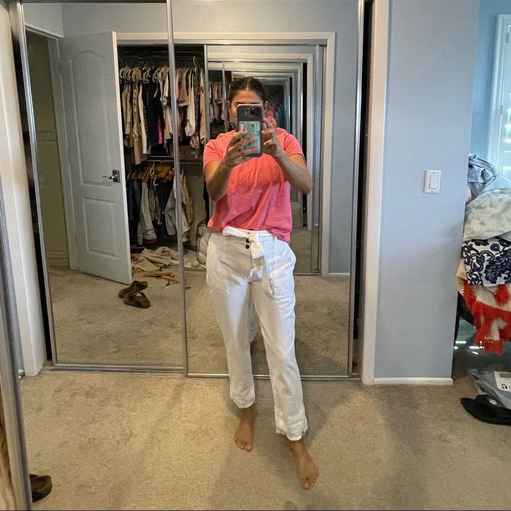 A&F like new high paper bag waist mom jeans 28R